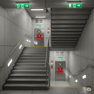 Escada de emergência