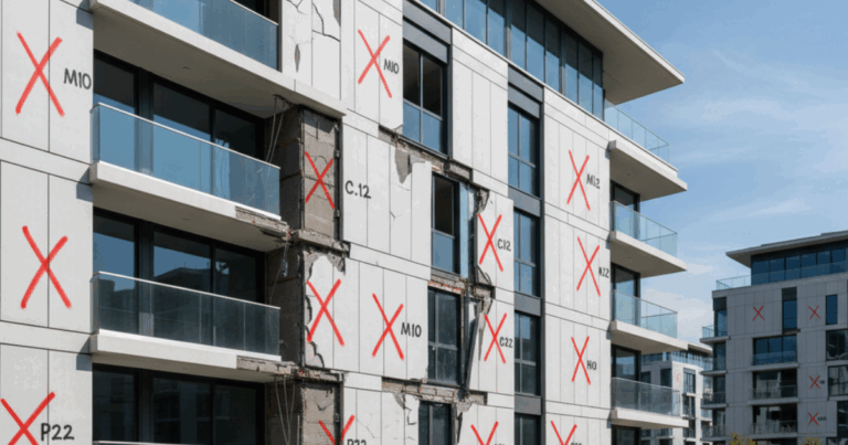 FACHADA COM TESTE DE PERCUSSÃO